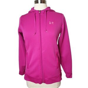 Under Armour Women's UA Hooded Jacket Semi-Fitted Medium Pink Fuchsia